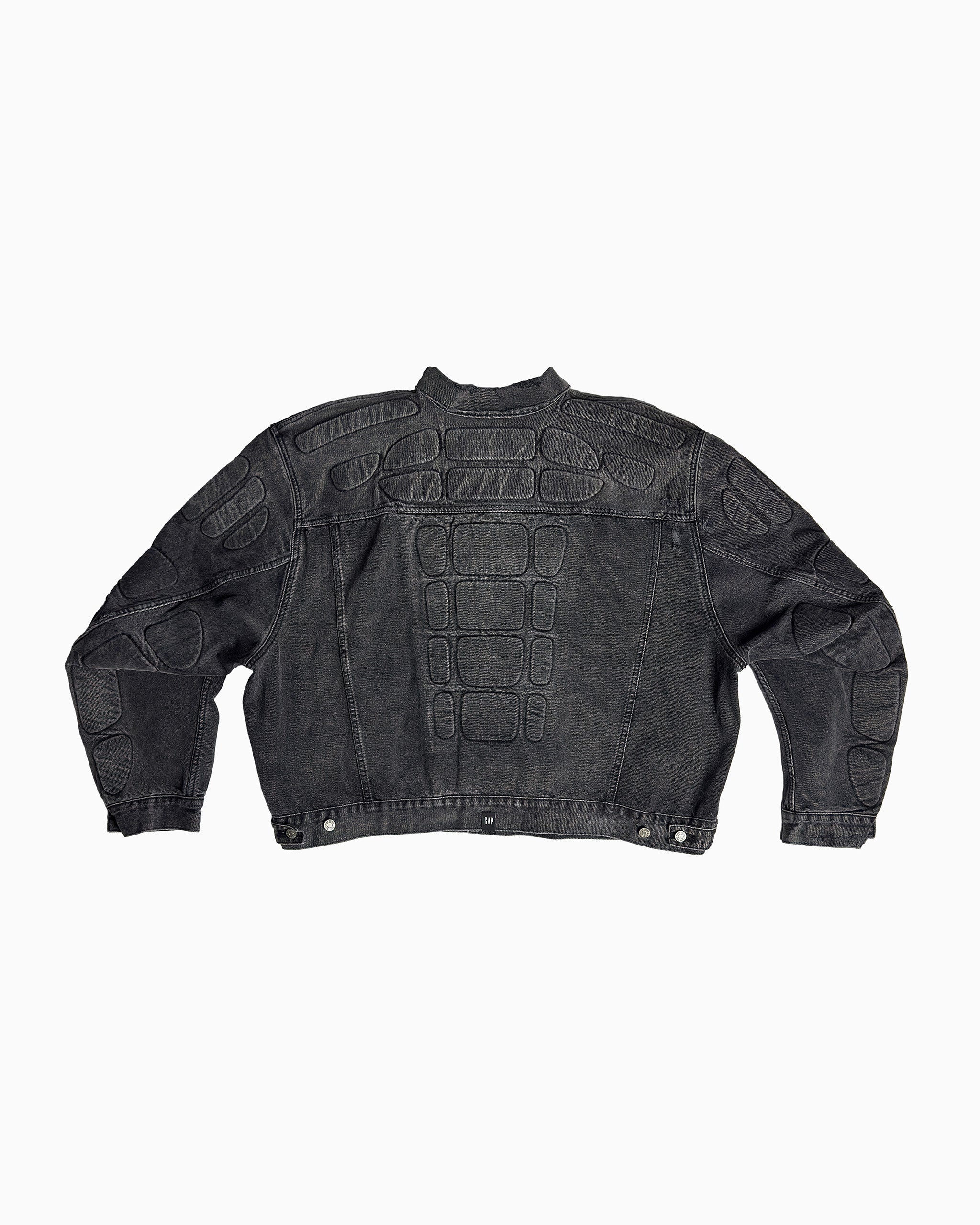 YGEBB Black Padded Denim Jacket (Made in USA)