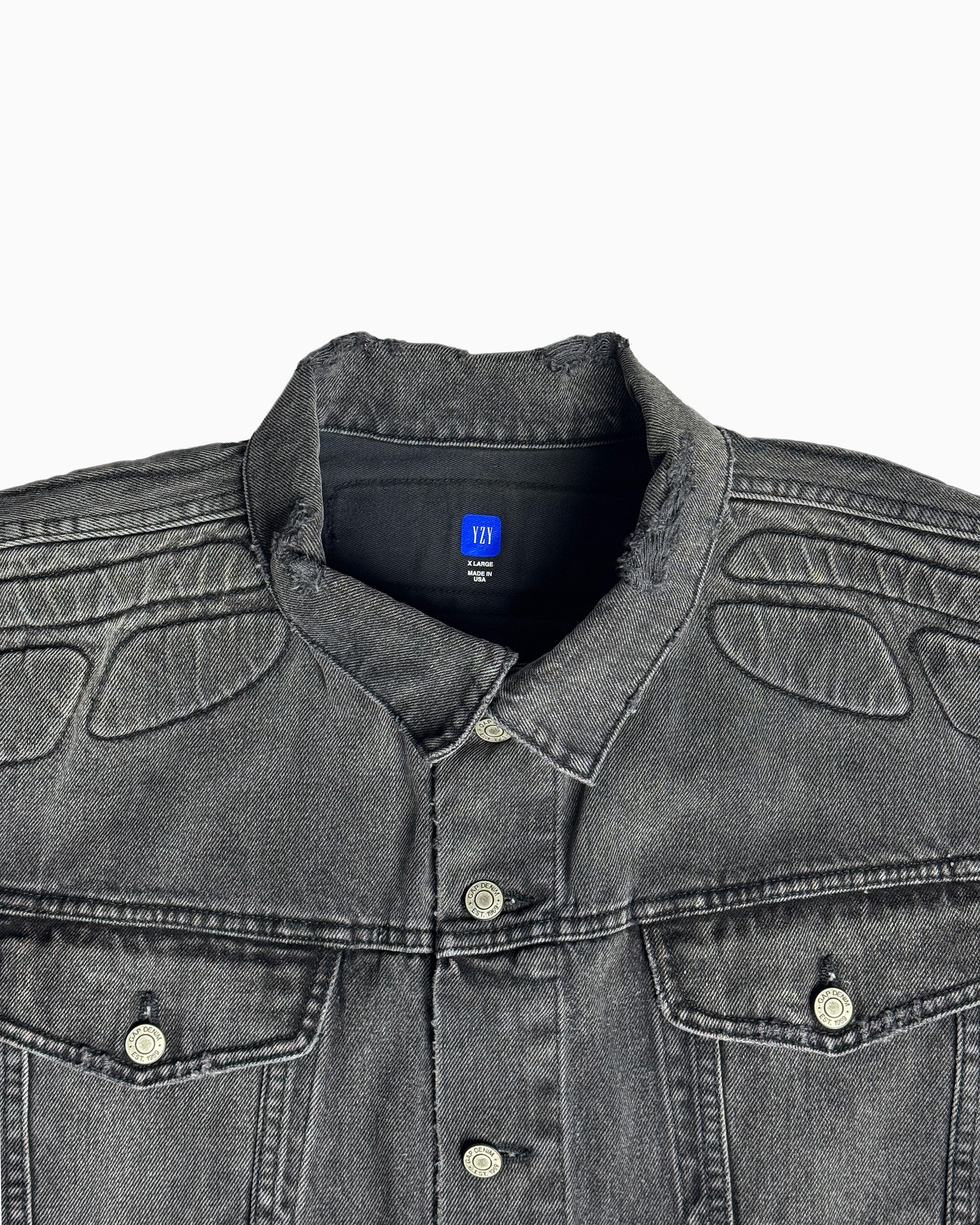 YGEBB Black Padded Denim Jacket (Made in USA)