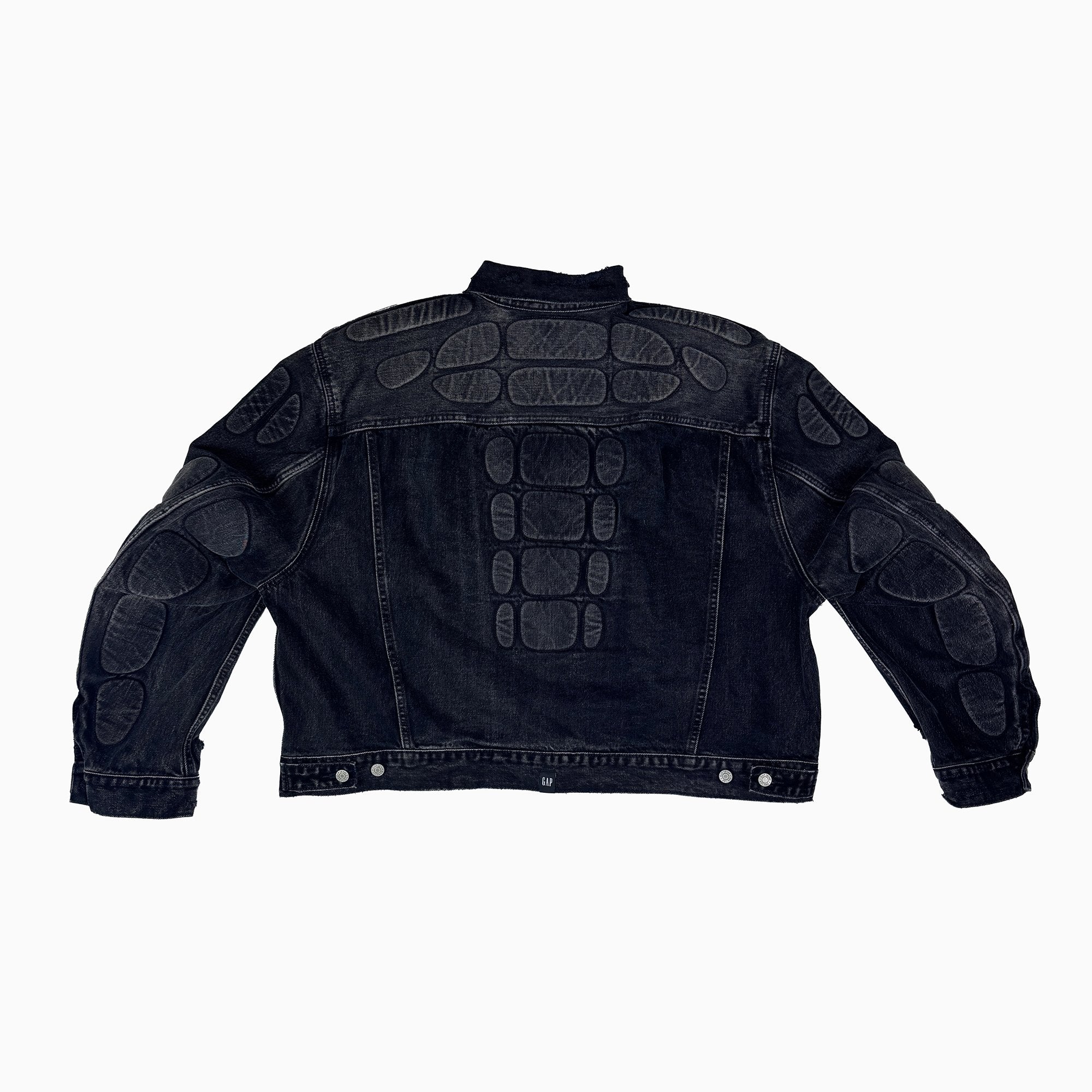 YGEBB BLACK PADDED DENIM JACKET