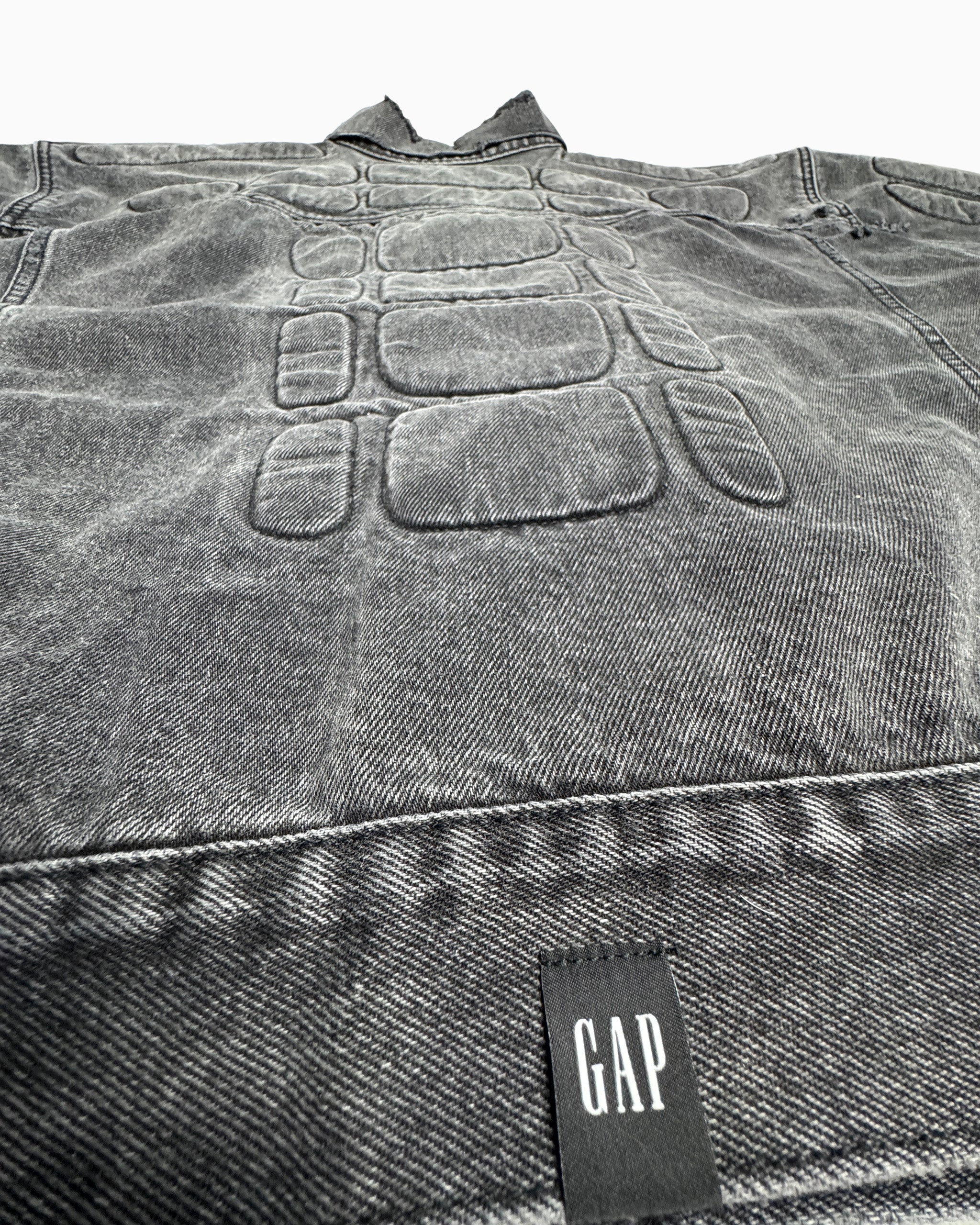 YGEBB Black Padded Denim Jacket (Made in USA)