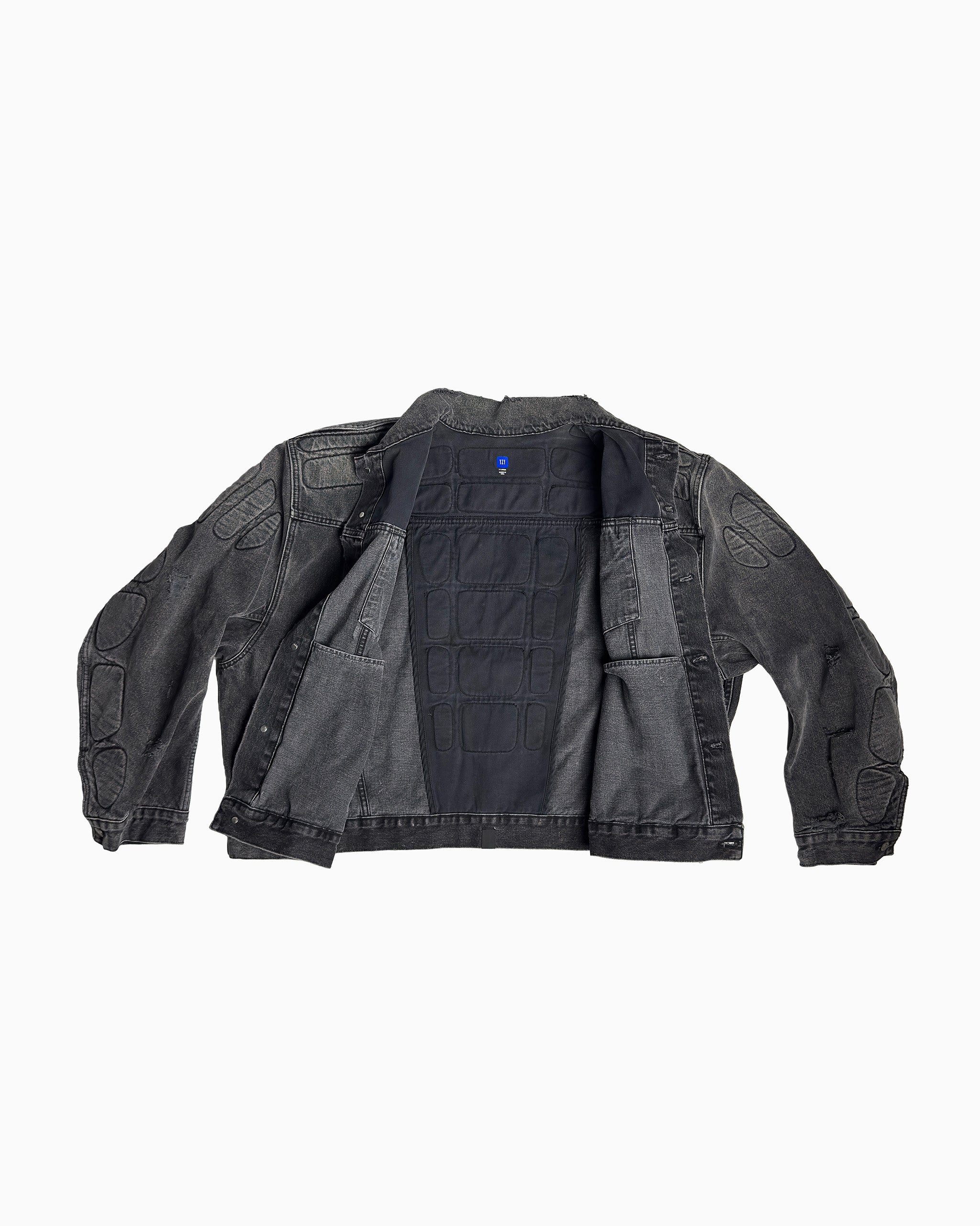 YGEBB Black Padded Denim Jacket (Made in USA)