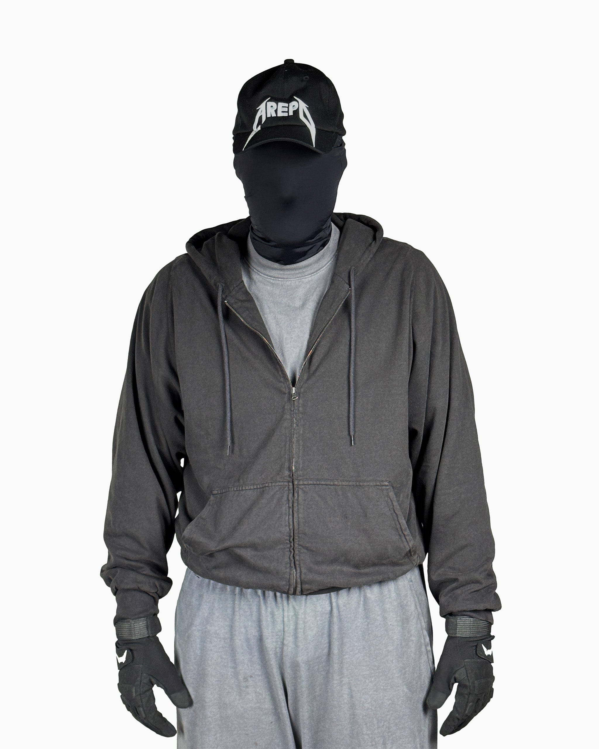 YZY GAP Zip Hoodie Black - H14B